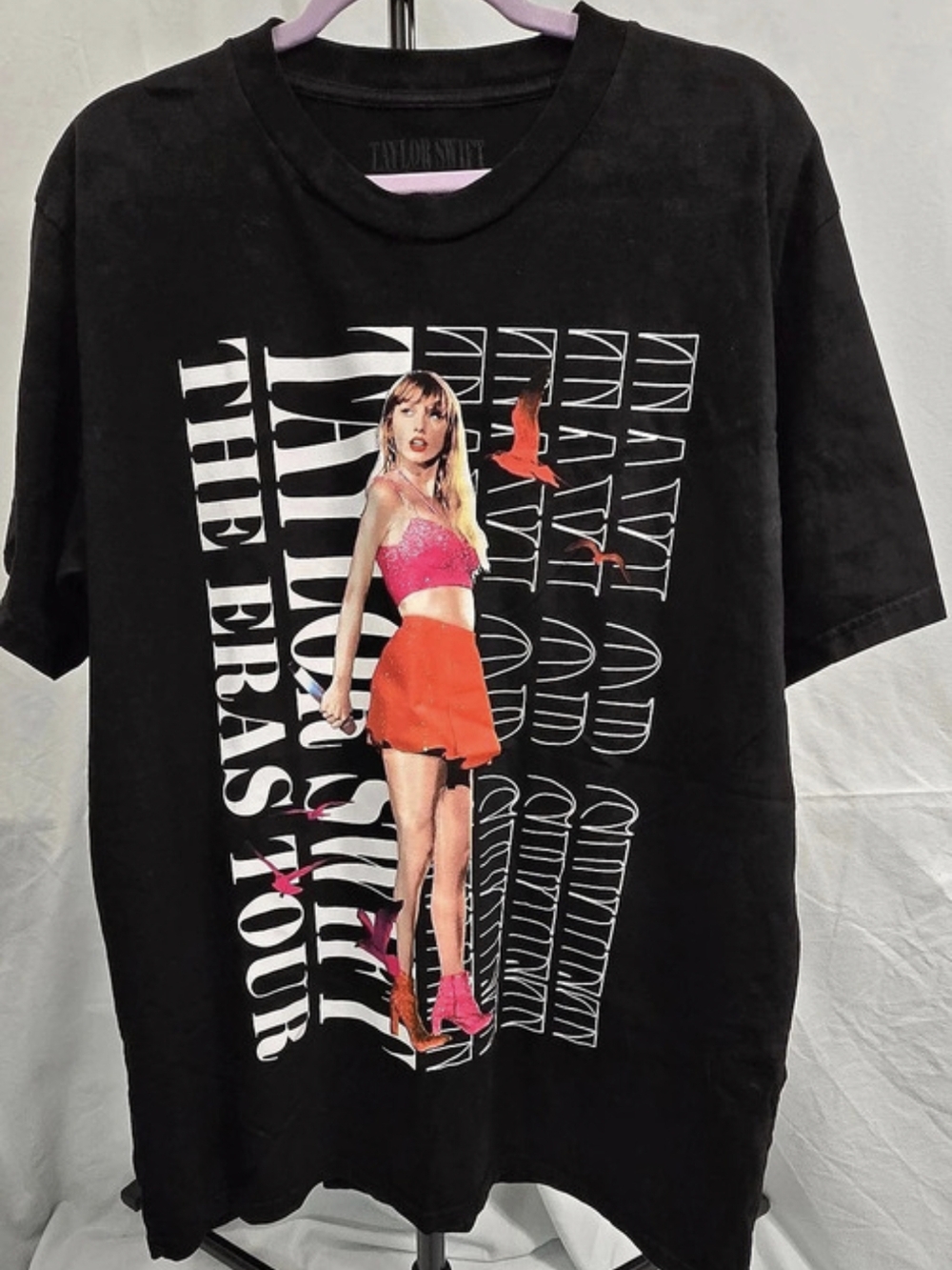 Taylor Swift The Eras Tour 1989 Live Performance Graphic Tee in Black